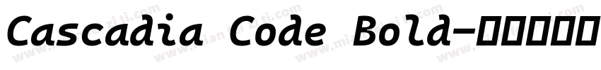 Cascadia Code Bold字体转换